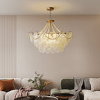 Lustra Chandelier en Perles et Verre Luxe - Neutralighting