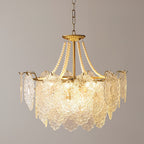 Lustra Chandelier en Perles et Verre Luxe - Neutralighting
