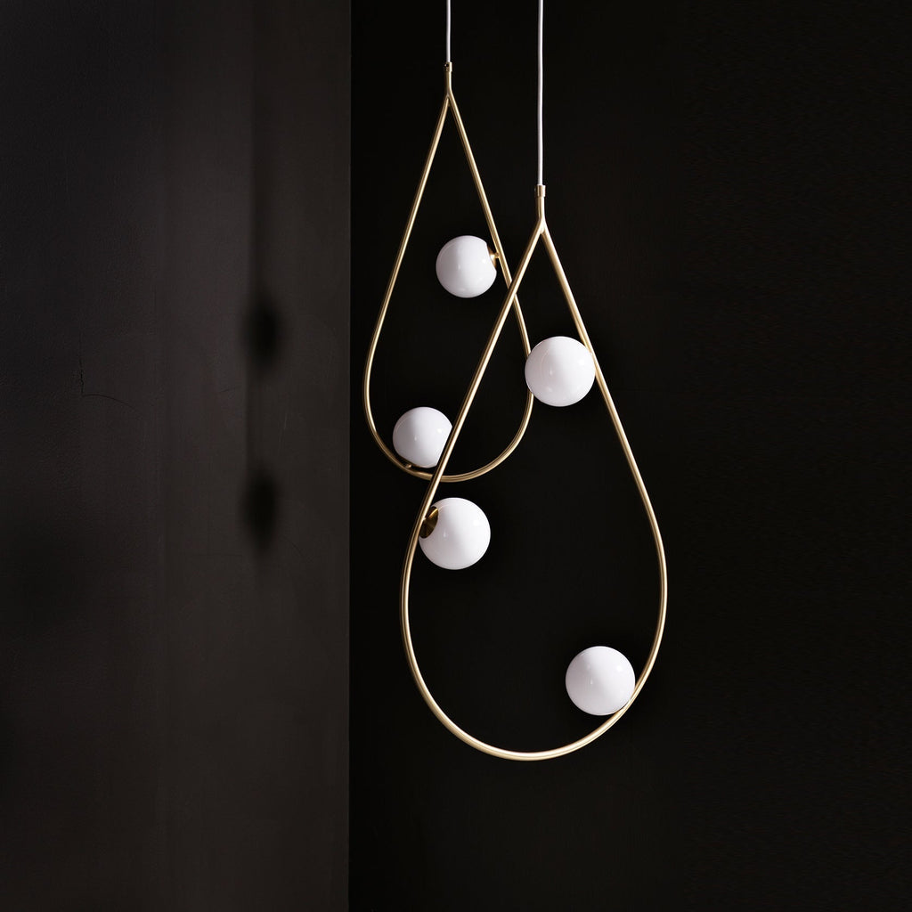 Ertheion Suspension Verre Perles Minimaliste - Neutralighting