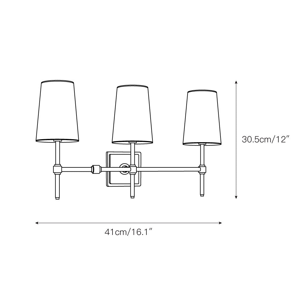 Vicarara Applique Murale Vintage Industriel Laiton Tissu - Neutralighting