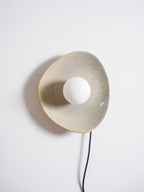 Nancy Pebble Disc Plug-in Ceramics Glass Wall Light - Neutralighting