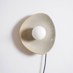 Nancy Pebble Disc Plug-in Ceramics Glass Wall Light - Neutralighting