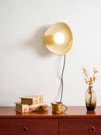 Nancy Pebble Disc Plug-in Ceramics Glass Wall Light - Neutralighting