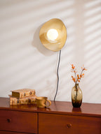Nancy Pebble Disc Plug-in Ceramics Glass Wall Light - Neutralighting