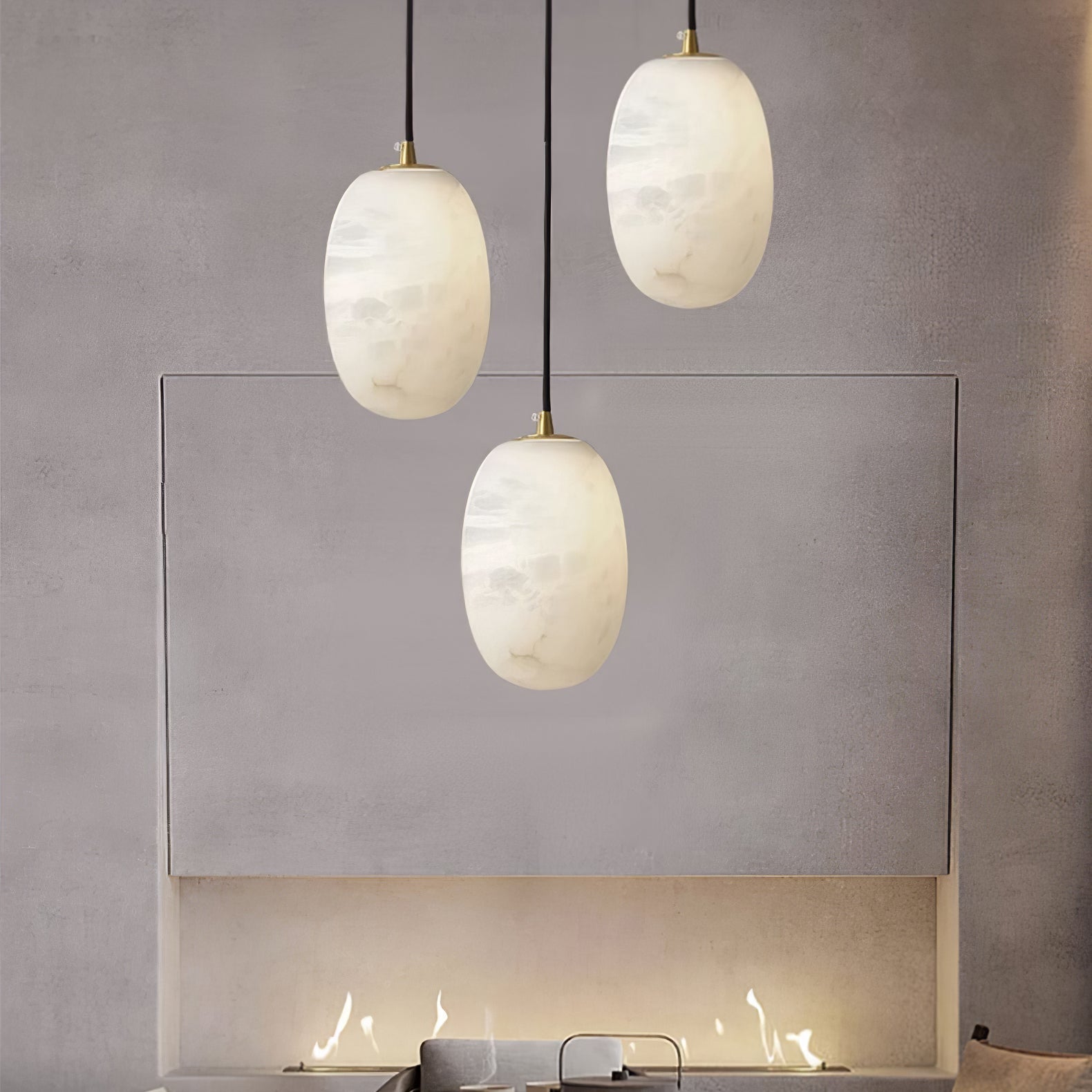 Vevelila Suspension Moderne en Albâtre - Neutralighting