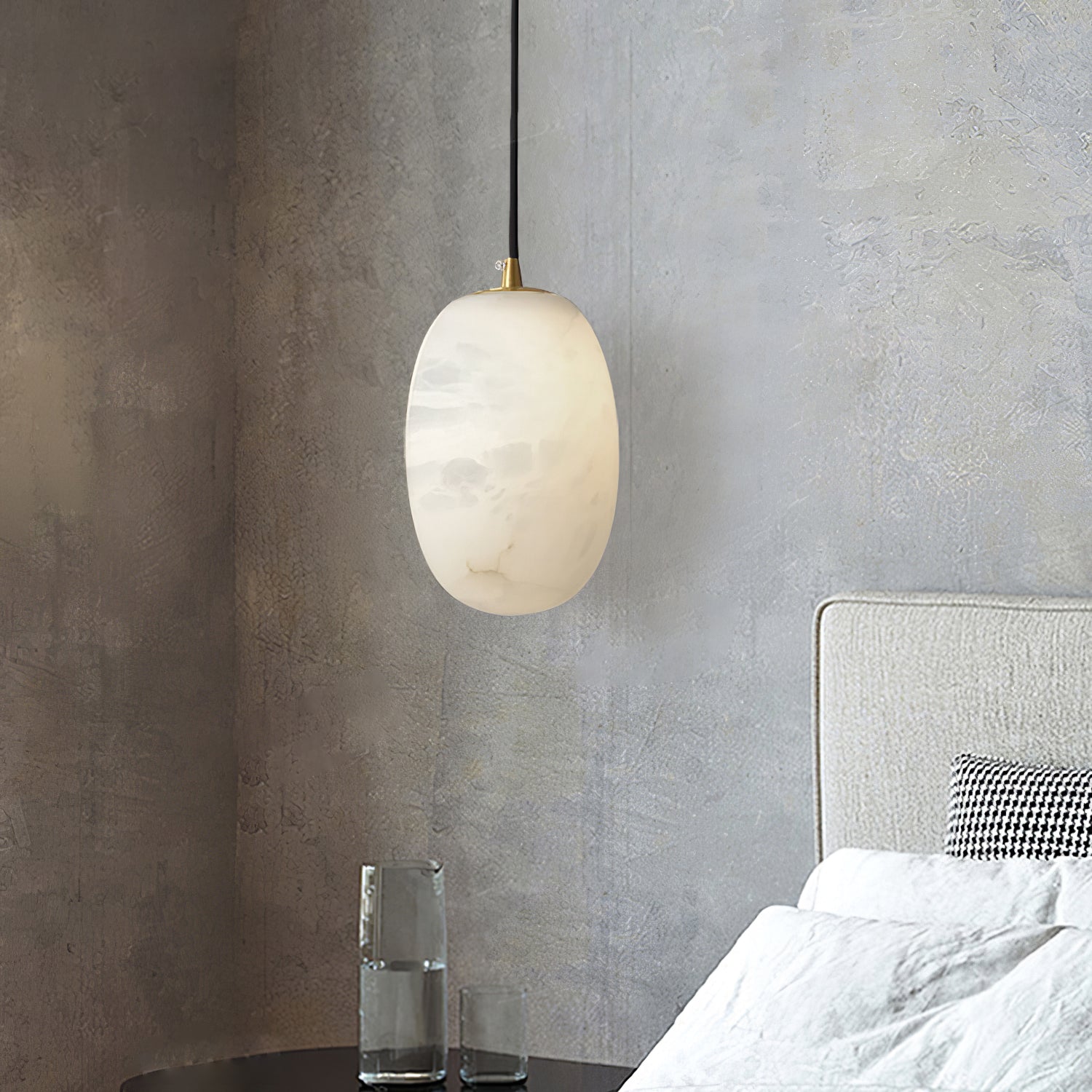 Vevelila Suspension Moderne en Albâtre - Neutralighting