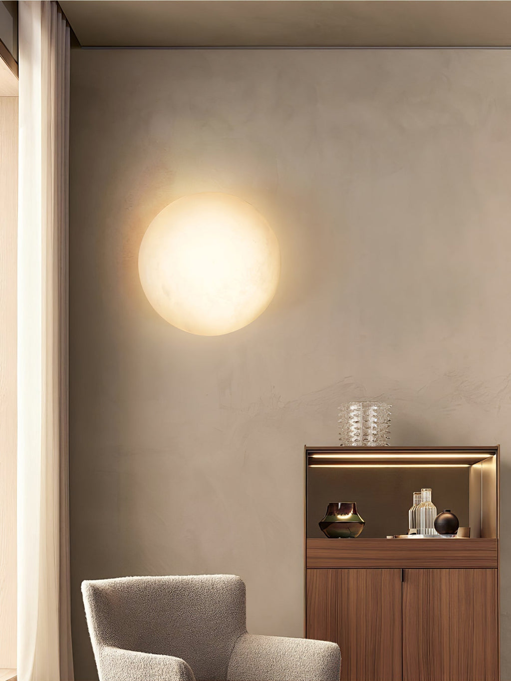 Eurthais Applique Murale Minimaliste en Albâtre - Neutralighting