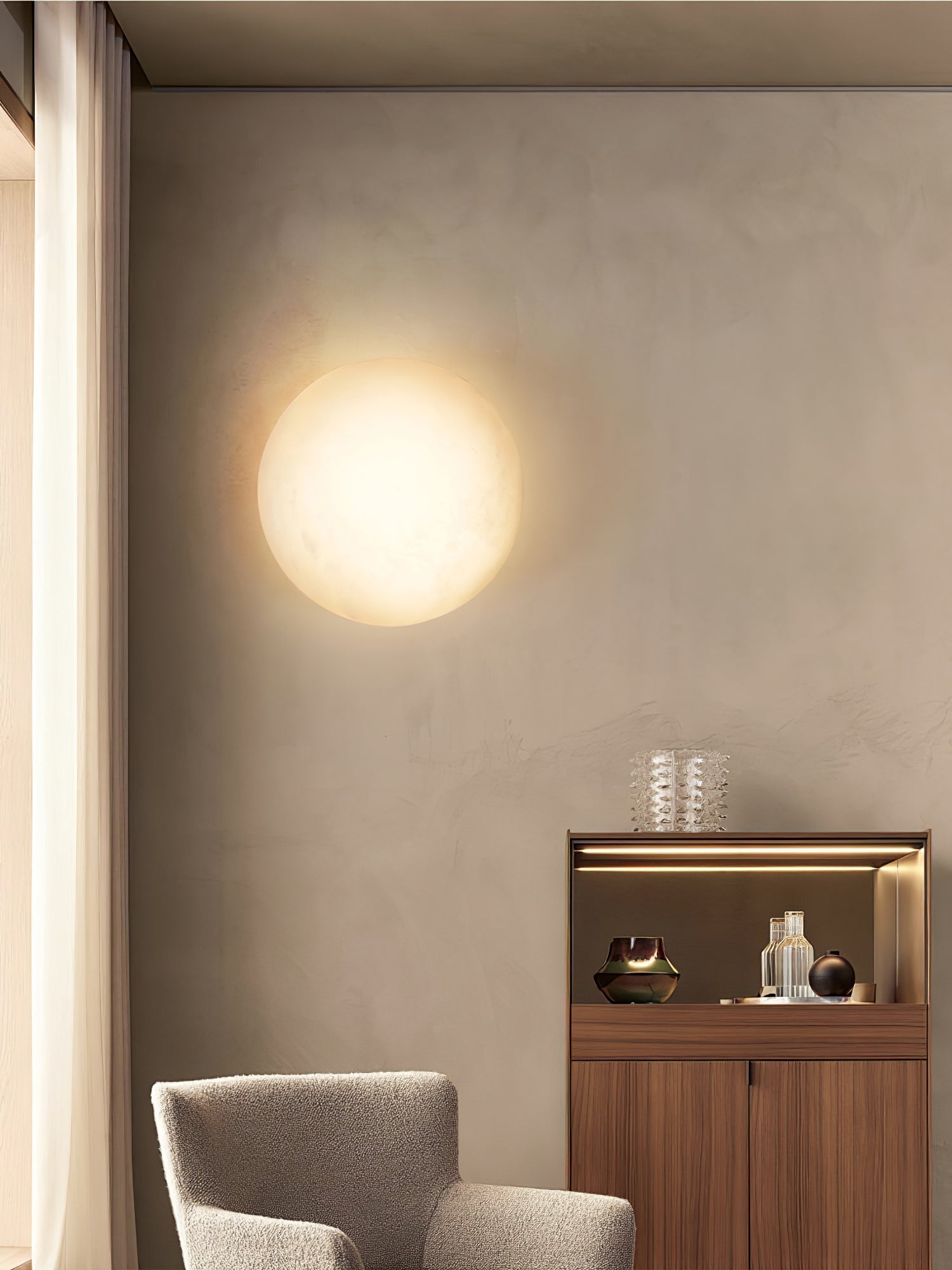 Eurthais Applique Murale Minimaliste en Albâtre - Neutralighting