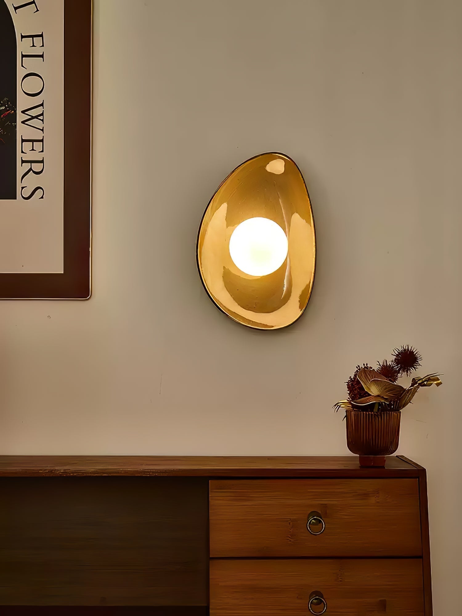 Ertalila Applique Murale Céramique Disque Galet Élégance - Neutralighting