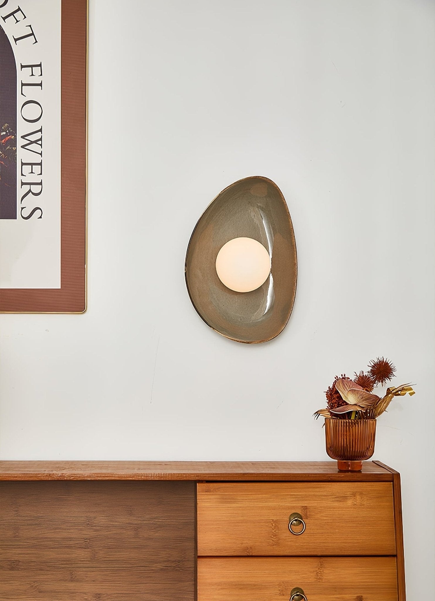 Ertalila Applique Murale Céramique Disque Galet Élégance - Neutralighting