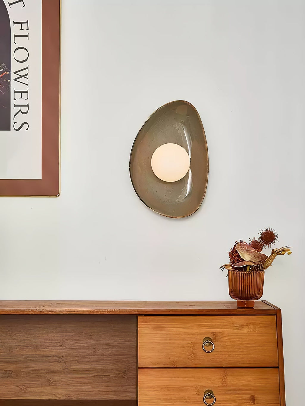 Ertalila Applique Murale Céramique Disque Galet Élégance - Neutralighting