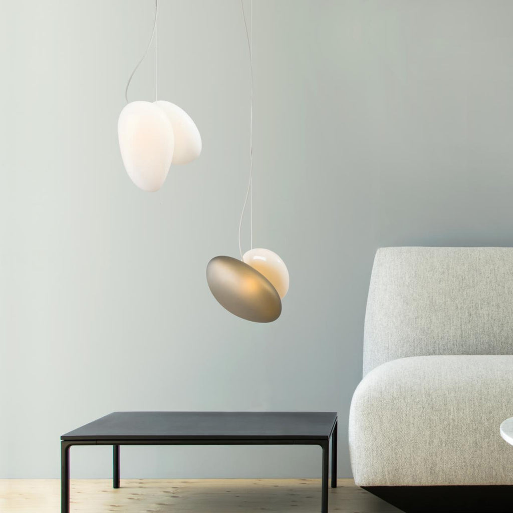 Eclipse Suspension en Verre Givré - Neutralighting