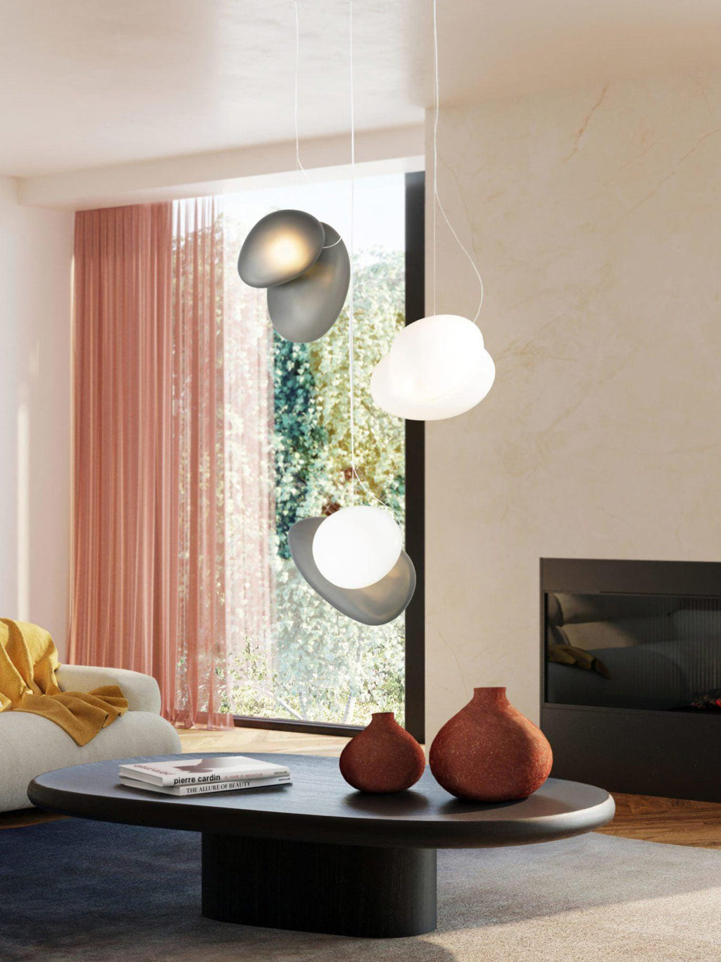Eclipse Suspension en Verre Givré - Neutralighting