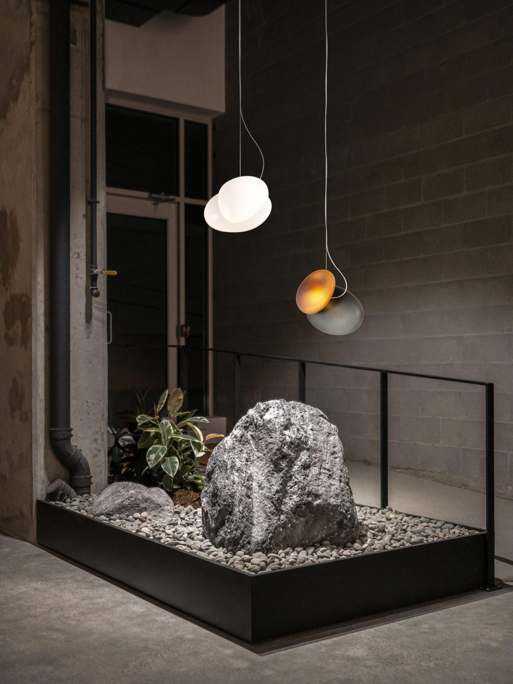 Eclipse Suspension en Verre Givré - Neutralighting