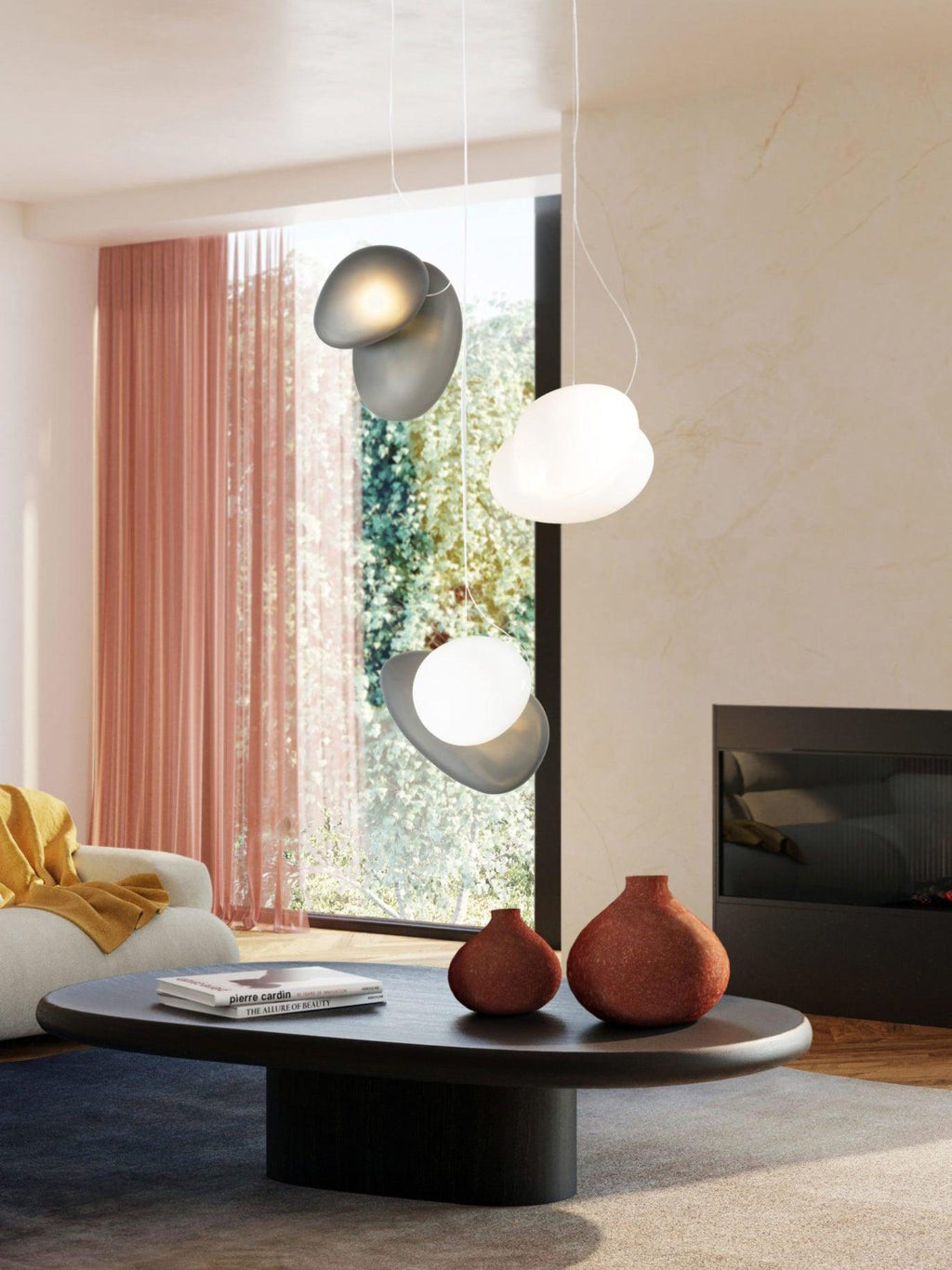 Eclipse Suspension en Verre Givré - Neutralighting