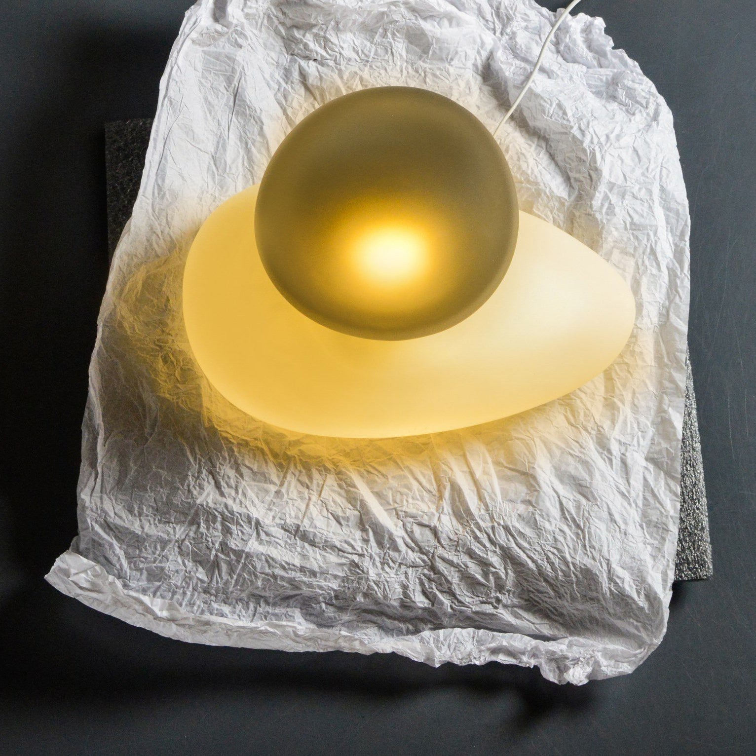 Eclipse Suspension en Verre Givré - Neutralighting