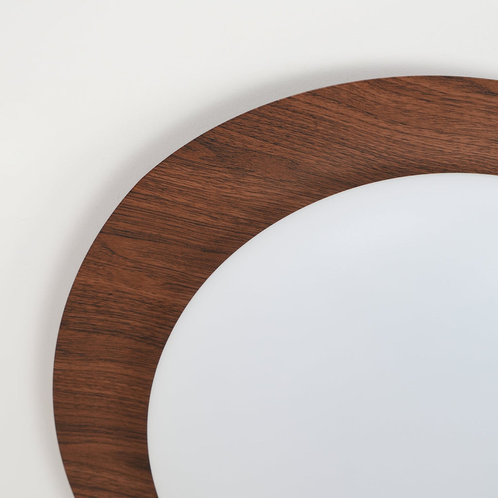 Solara Plafonnier Galet en Noyer Acrylique LED - Neutralighting