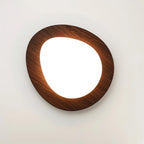 Solara Plafonnier Galet en Noyer Acrylique LED - Neutralighting