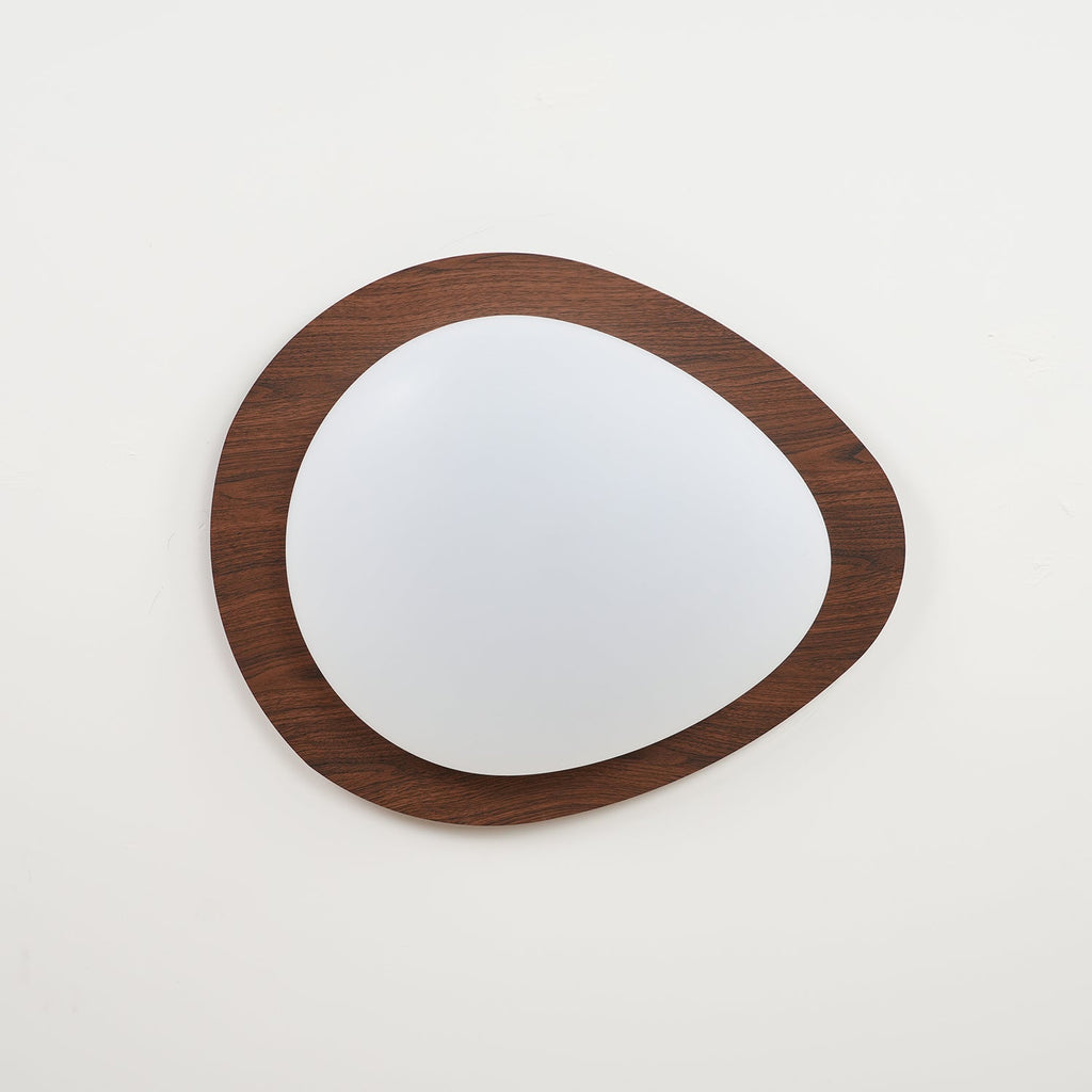 Solara Plafonnier Galet en Noyer Acrylique LED - Neutralighting