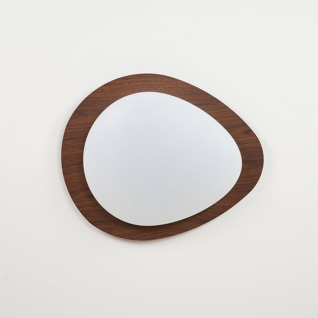 Solara Plafonnier Galet en Noyer Acrylique LED - Neutralighting