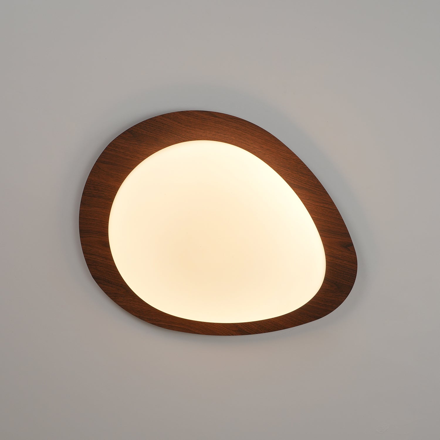 Quisti Plafonnier Galet Design Moderne Bois - Neutralighting