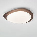 Solara Plafonnier Galet en Noyer Acrylique LED - Neutralighting