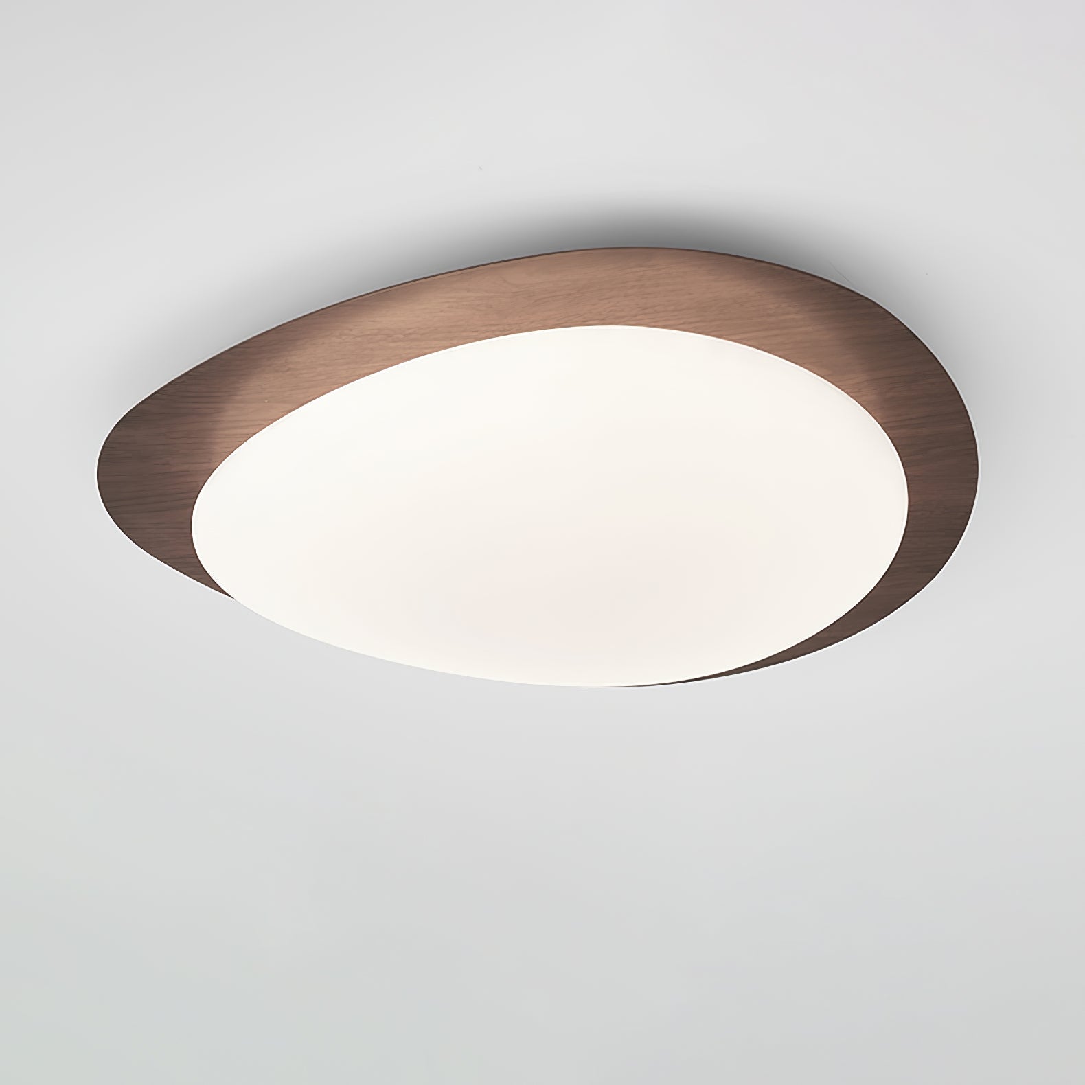 Quisti Plafonnier Galet Design Moderne Bois - Neutralighting