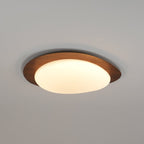 Solara Plafonnier Galet en Noyer Acrylique LED - Neutralighting