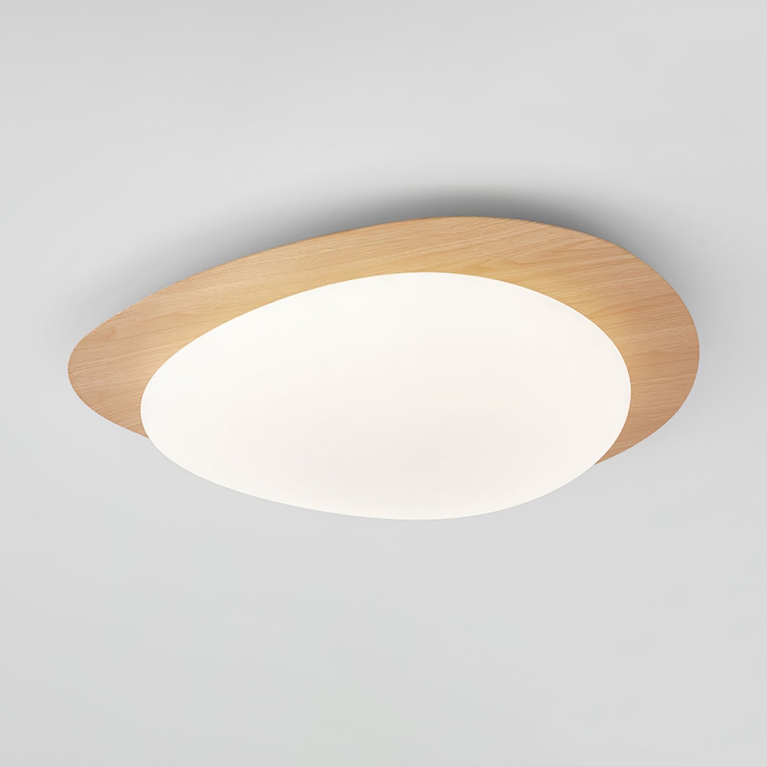 Quisti Plafonnier Galet Design Moderne Bois - Neutralighting