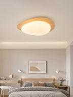 Solara Plafonnier Galet en Noyer Acrylique LED - Neutralighting