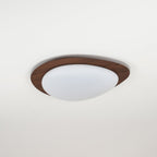 Solara Plafonnier Galet en Noyer Acrylique LED - Neutralighting