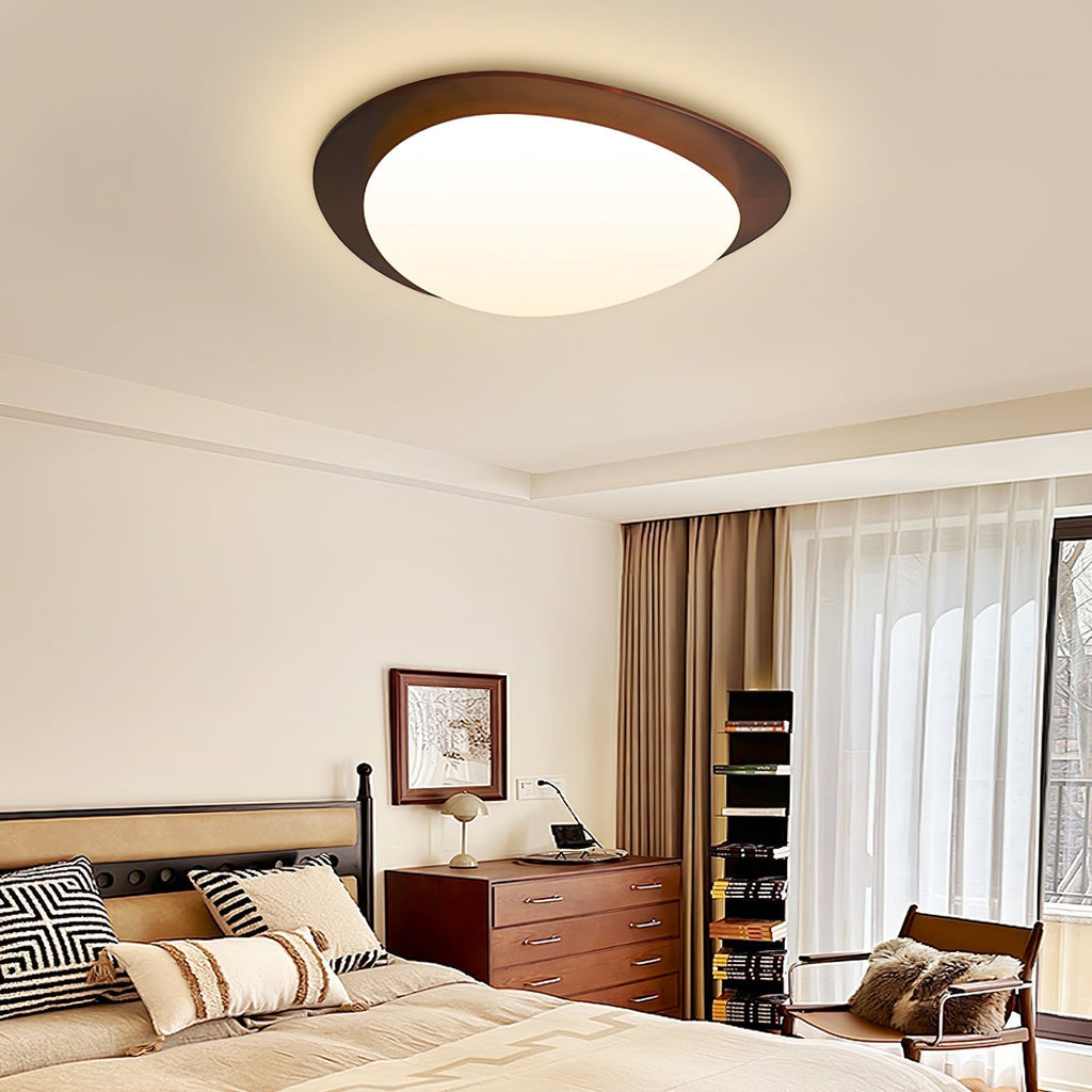 Lustra Ceiling Light Wooden Walnut Pebble - Neutralighting