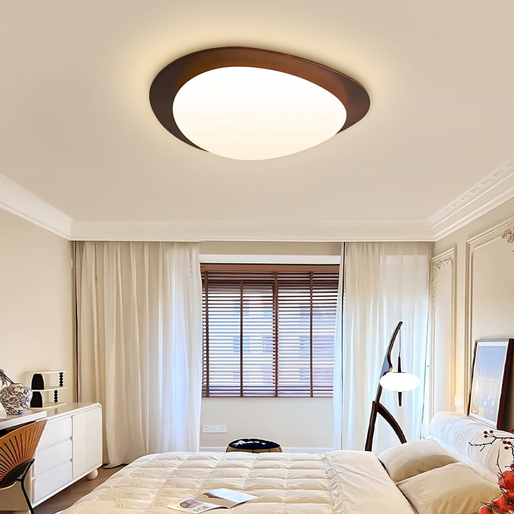 Lustra Ceiling Light Wooden Walnut Pebble - Neutralighting