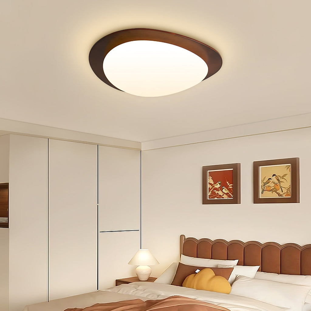Lustra Ceiling Light Wooden Walnut Pebble - Neutralighting