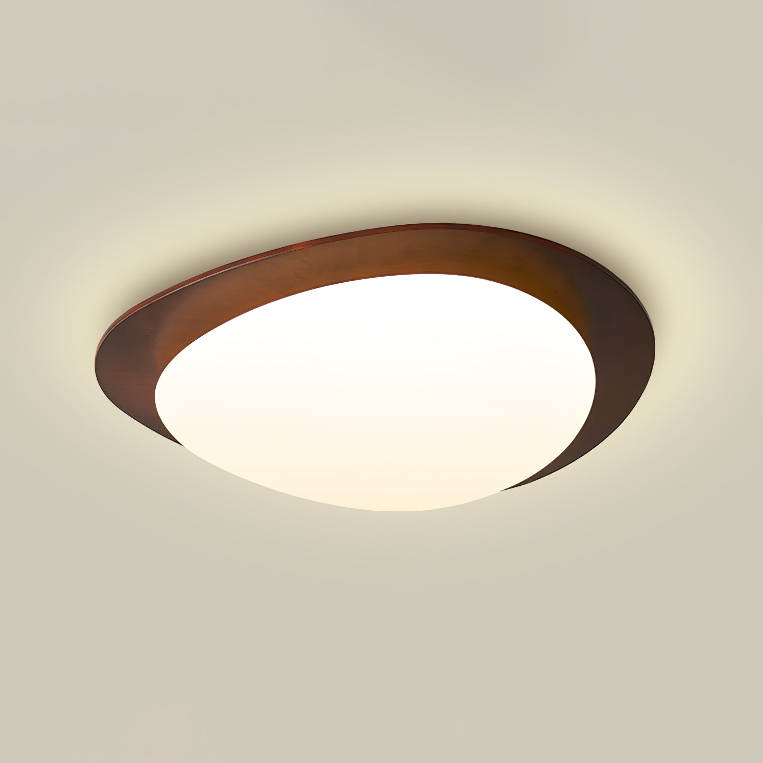 Lustra Ceiling Light Wooden Walnut Pebble - Neutralighting