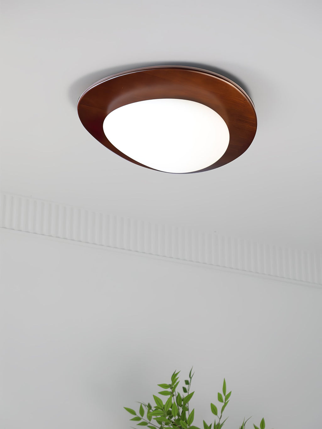Lustra Ceiling Light Wooden Walnut Pebble - Neutralighting