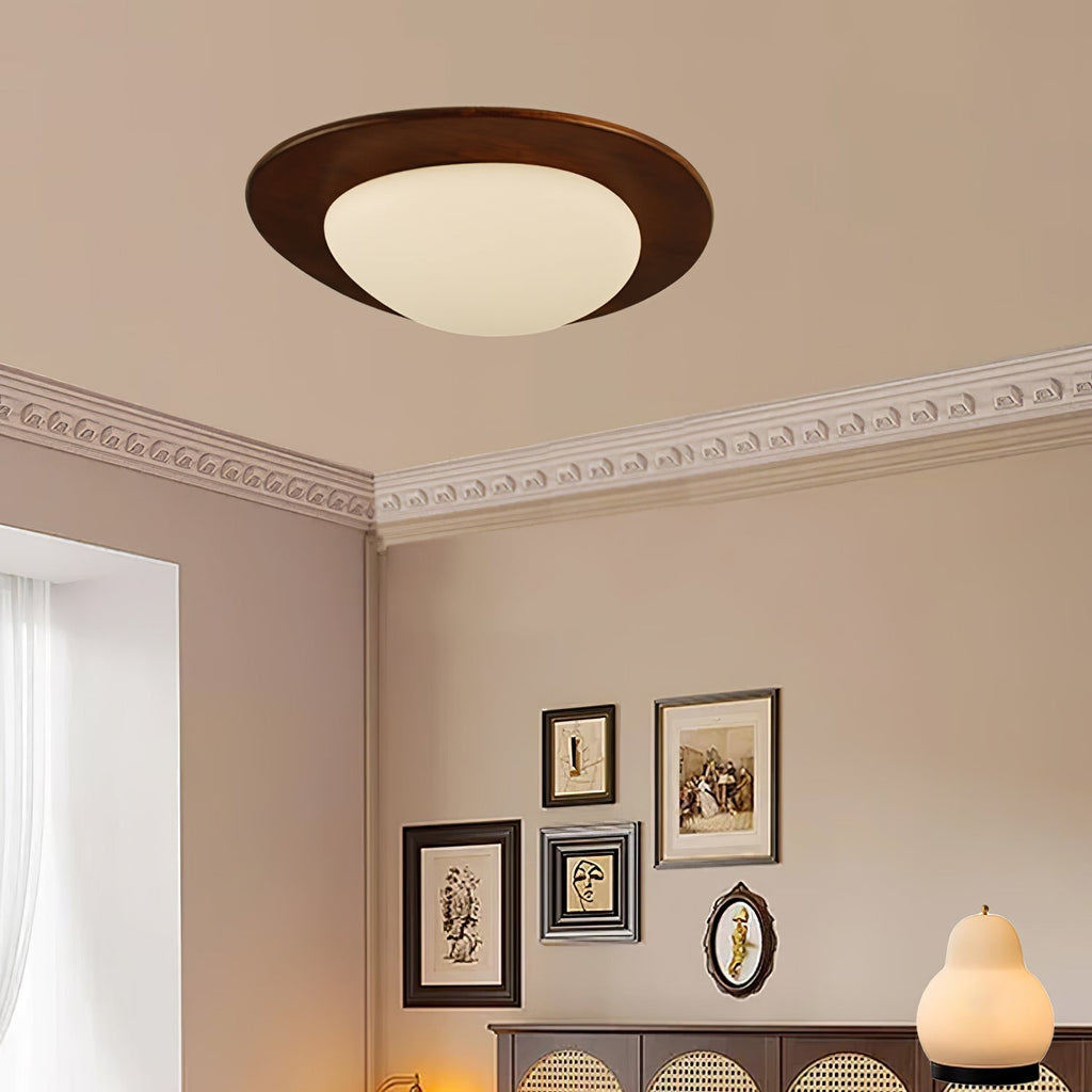 Lustra Ceiling Light Wooden Walnut Pebble - Neutralighting
