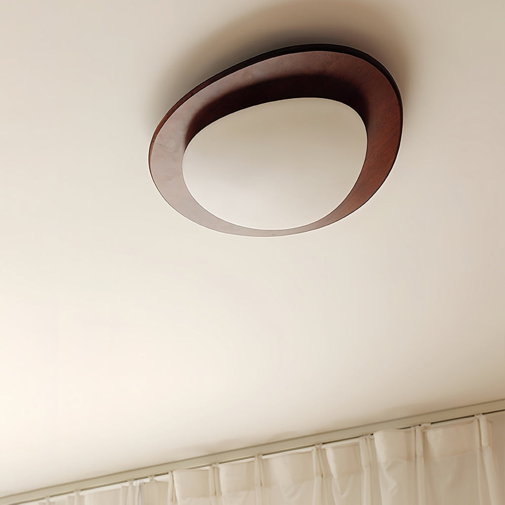 Lustra Ceiling Light Wooden Walnut Pebble - Neutralighting