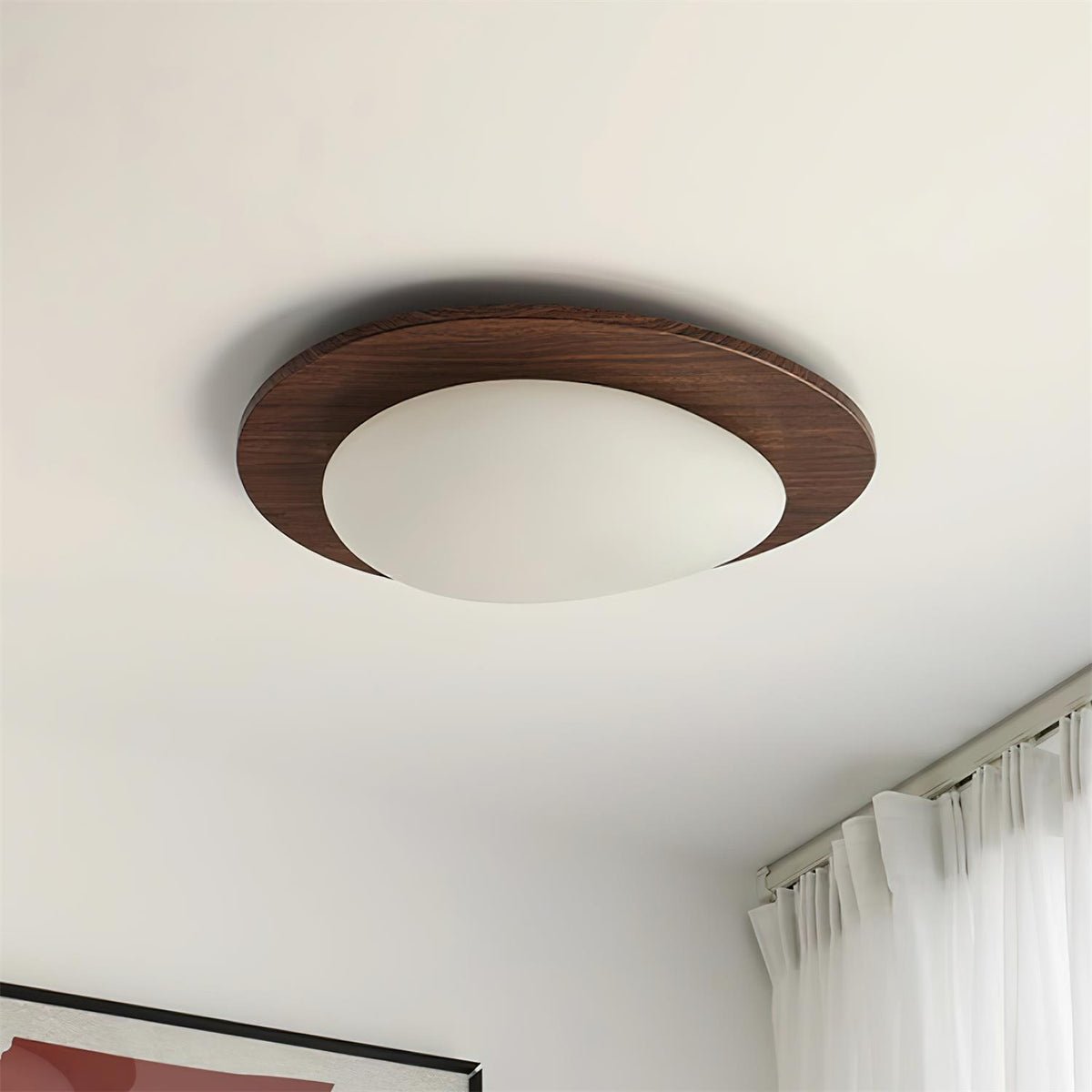 Lustra Ceiling Light Wooden Walnut Pebble - Neutralighting