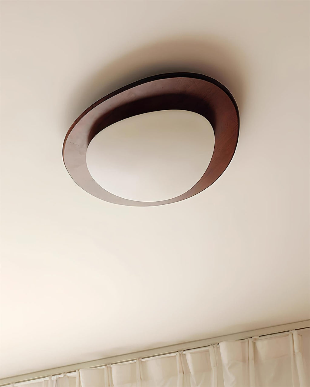 Lustra Ceiling Light Wooden Walnut Pebble - Neutralighting