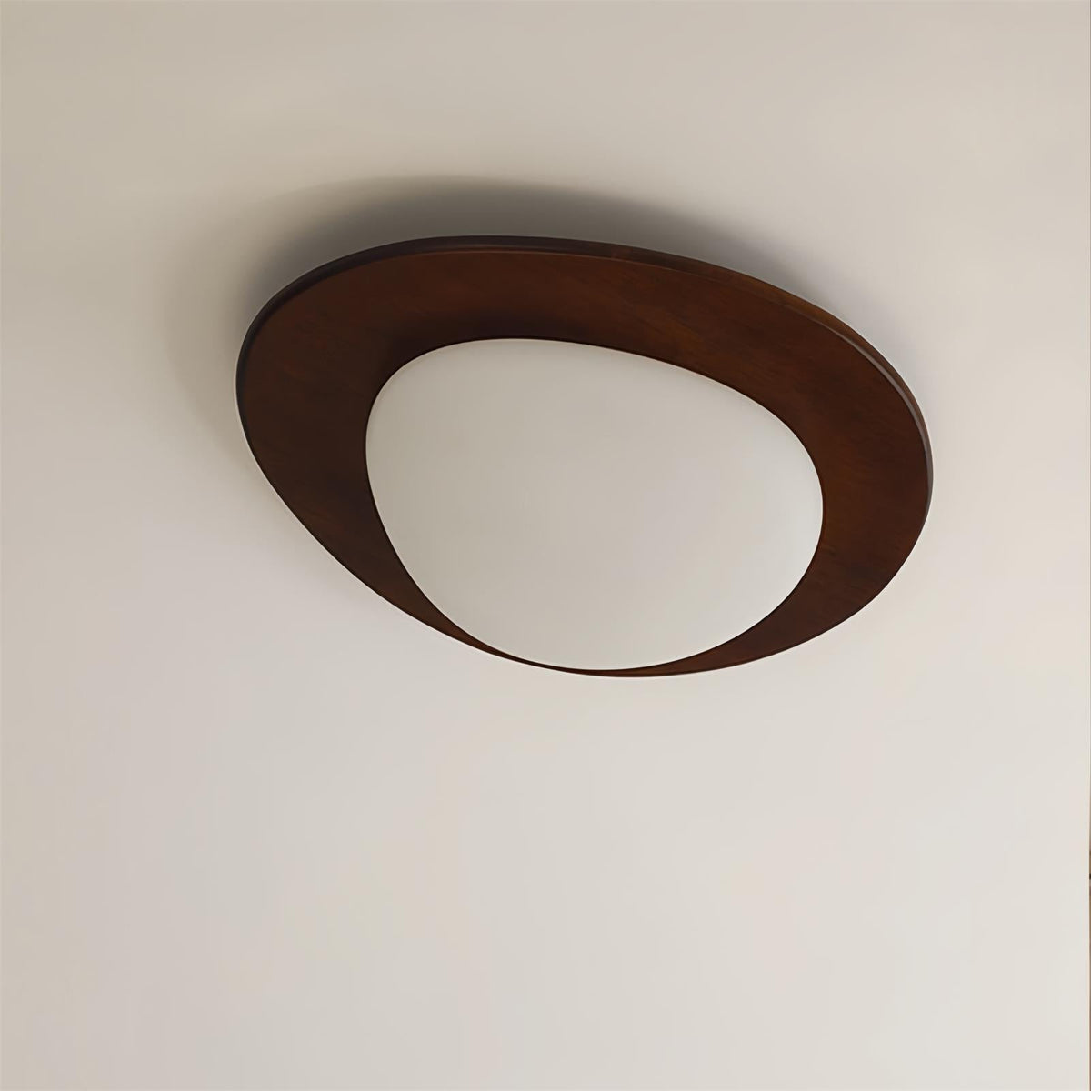 Lustra Ceiling Light Wooden Walnut Pebble - Neutralighting