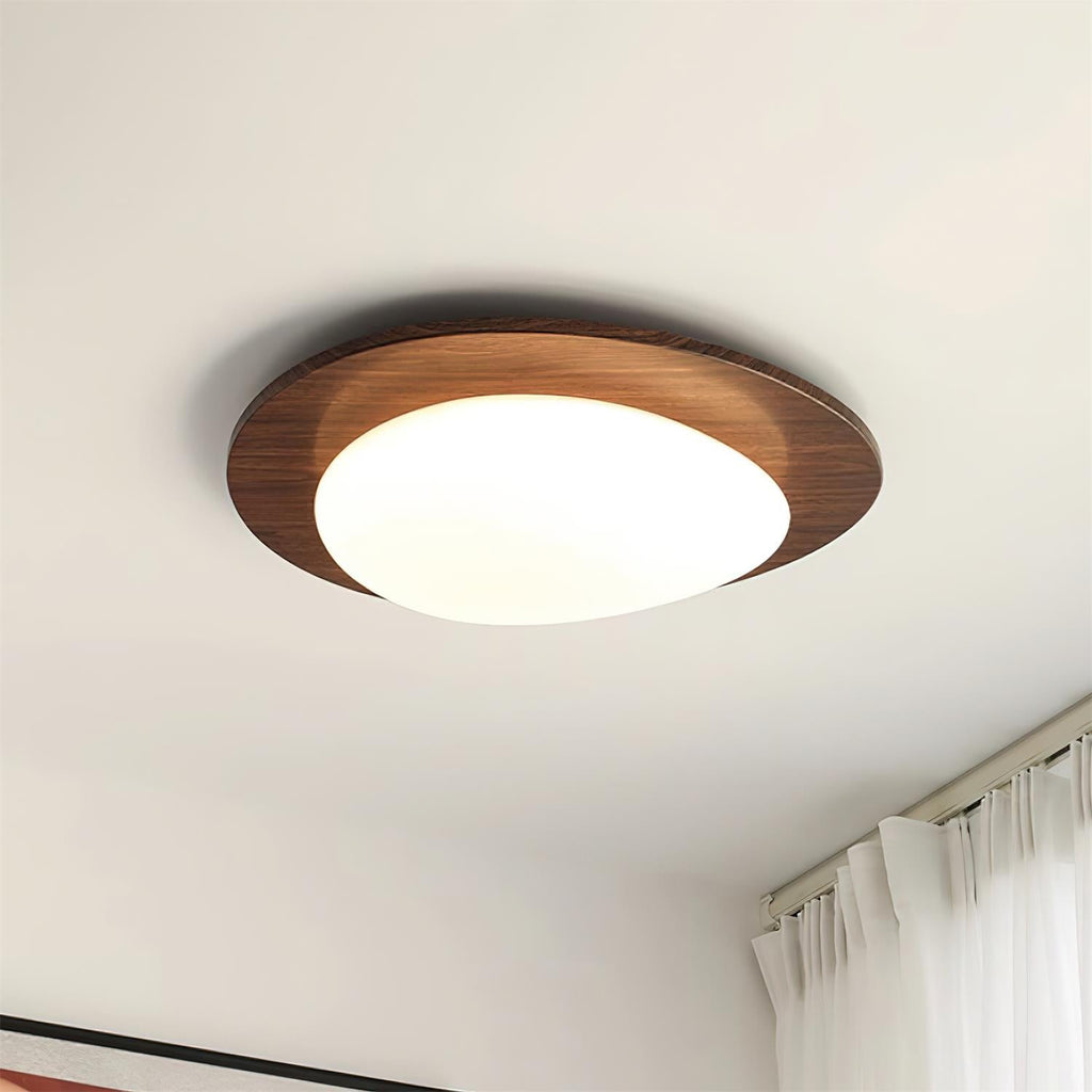 Lustra Ceiling Light Wooden Walnut Pebble - Neutralighting