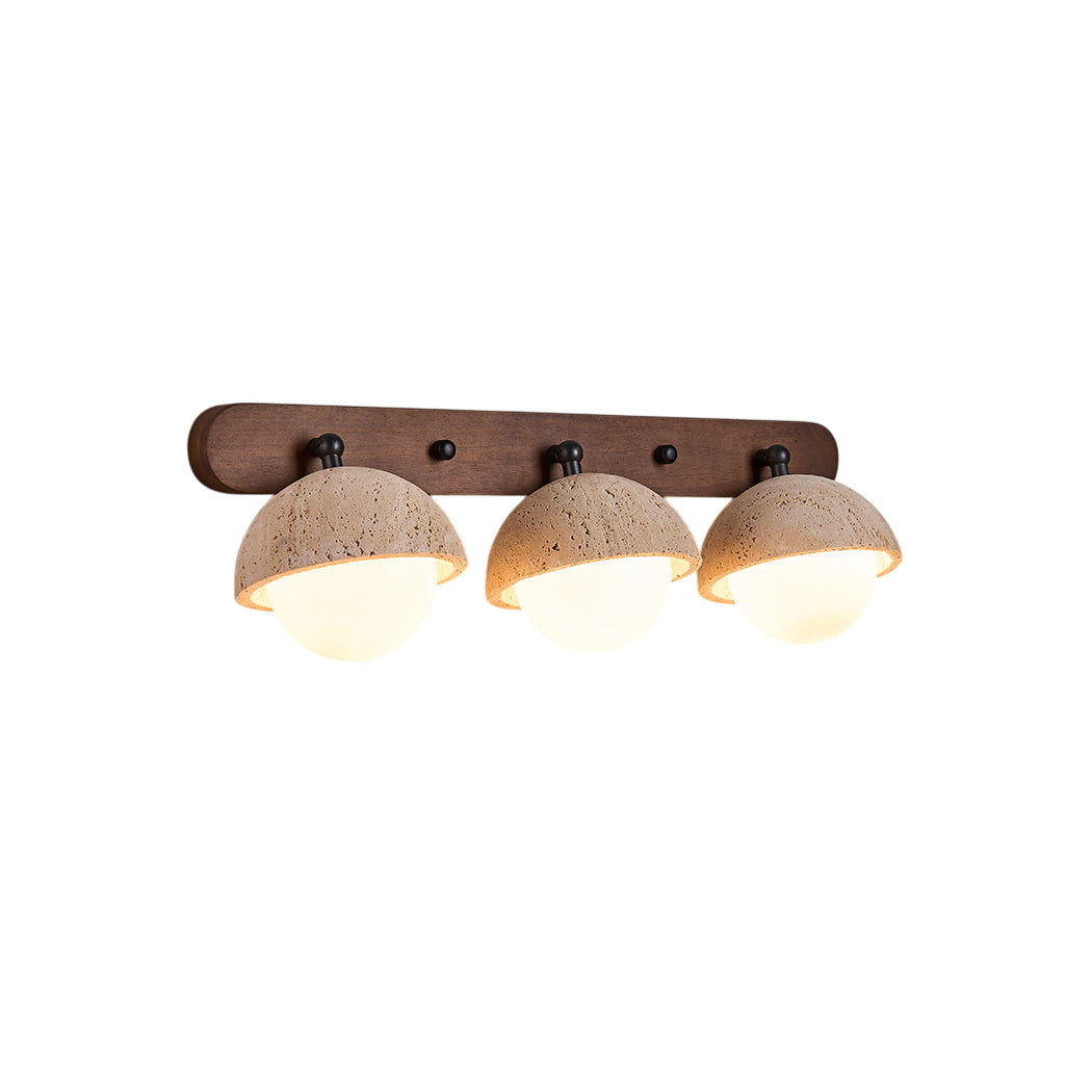 Vodora Applique Murale Moderne En Bois Et Travertin - Neutralighting
