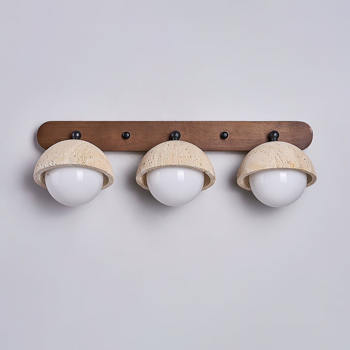 Vodora Applique Murale Moderne En Bois Et Travertin - Neutralighting