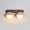 Vodora Applique Murale Moderne En Bois Et Travertin - Neutralighting
