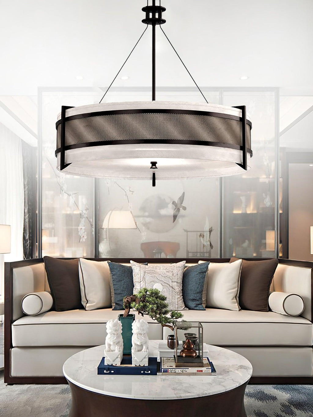 Lustra Chandelier Pedesina Maille Noire LED - Neutralighting