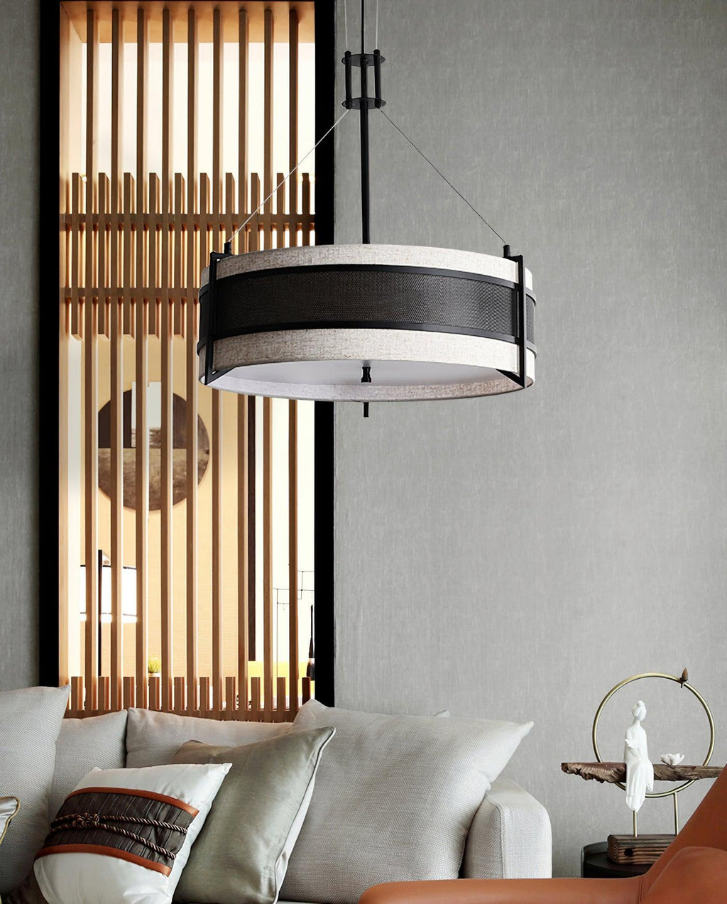 Lustra Chandelier Pedesina Maille Noire LED - Neutralighting