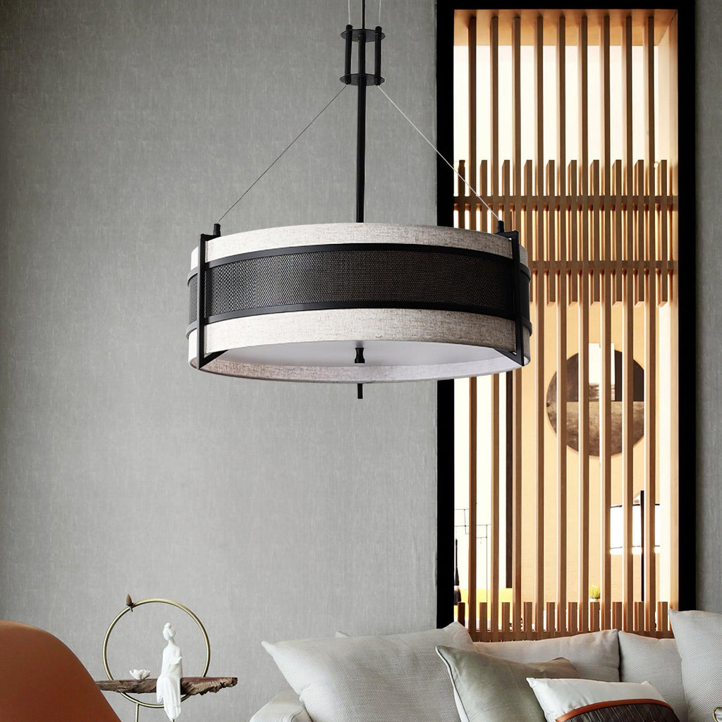 Lustra Chandelier Pedesina Maille Noire LED - Neutralighting