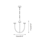 Pedra Lustre Arc Minimaliste Géométrique - Neutralighting