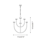 Pedra Lustre Arc Minimaliste Géométrique - Neutralighting